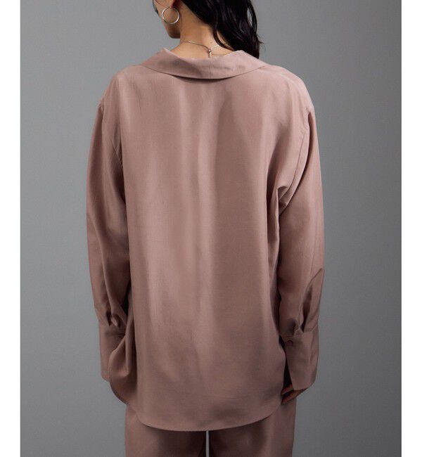 SALON adam et rope'「[25AW]GENTLE SILK オープンカラーシャツ / セットアップ対応・洗える」|シャツ・ブラウス|