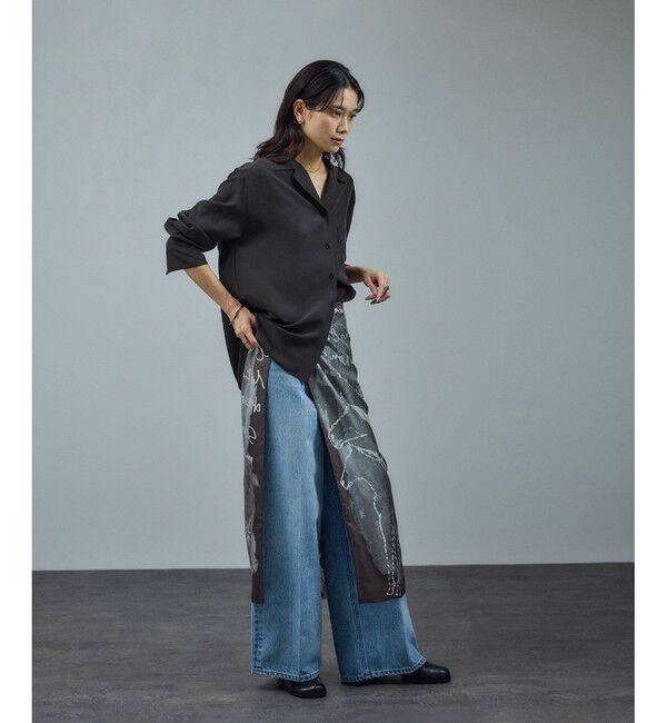 SALON adam et rope'「[25AW]GENTLE SILK オープンカラーシャツ / セットアップ対応・洗える」|シャツ・ブラウス|