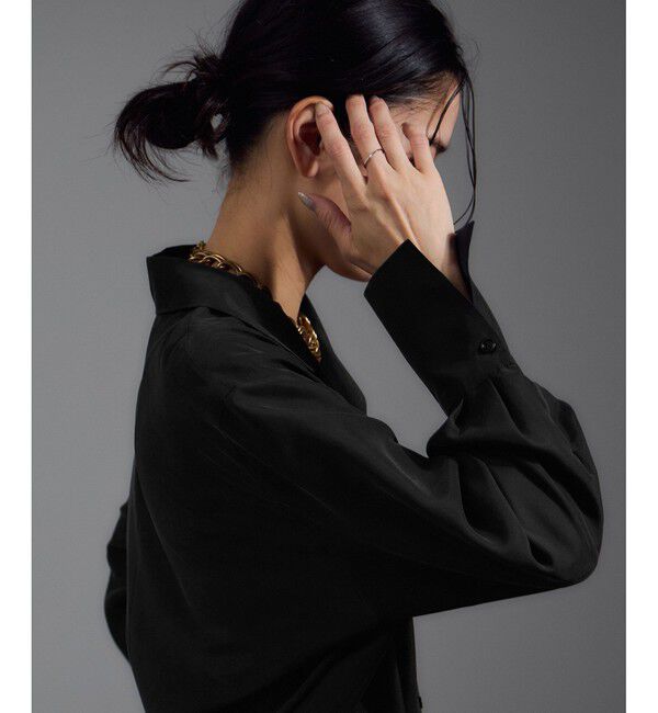 SALON adam et rope'「[25AW]GENTLE SILK オープンカラーシャツ / セットアップ対応・洗える」|シャツ・ブラウス|