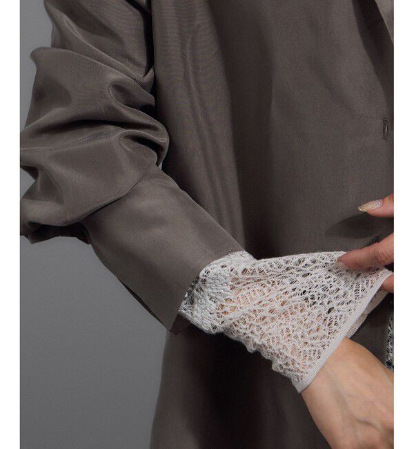 SALON adam et rope'「[25AW]GENTLE SILK オープンカラーシャツ / セットアップ対応・洗える」|シャツ・ブラウス|
