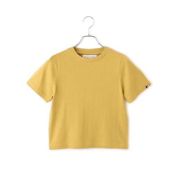 SALON adam et rope'「【J'aDoRe・店舗限定】【extreme cashmere（エクストリーム・カシミア）】tina ニットTシャツ」|ニット・セーター|カラシ系(87)
