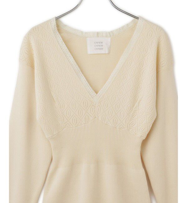 SALON adam et rope'「【crinkle crinkle crinkle】geometric jacquard knit」|ニット・セーター|