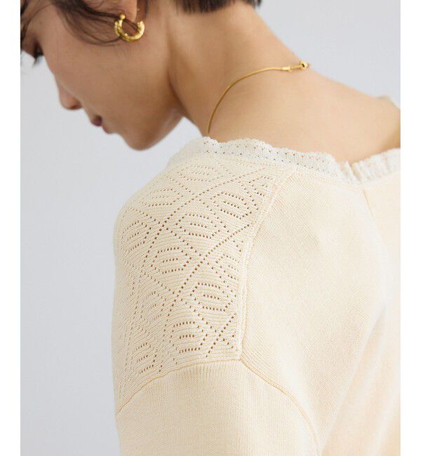 SALON adam et rope'「【crinkle crinkle crinkle】geometric jacquard knit」|ニット・セーター|