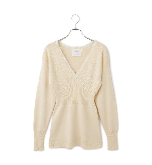 SALON adam et rope'「【crinkle crinkle crinkle】geometric jacquard knit」|ニット・セーター|