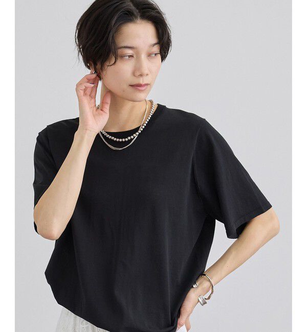 SALON adam et rope'「クールニットプルオーバー / セットアップ対応」|Tシャツ・カットソー|ブラック(01)