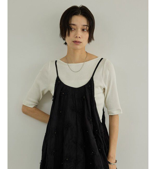 SALON adam et rope'「ハイウェットテレコ2WAYネックT」|Tシャツ・カットソー|