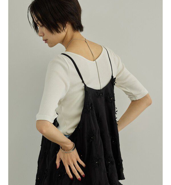 SALON adam et rope'「ハイウェットテレコ2WAYネックT」|Tシャツ・カットソー|