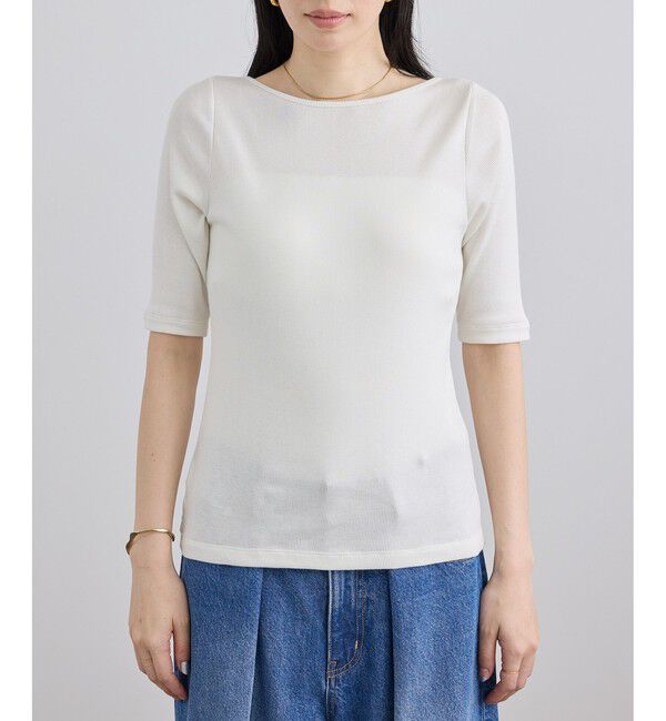 SALON adam et rope'「ハイウェットテレコ2WAYネックT」|Tシャツ・カットソー|