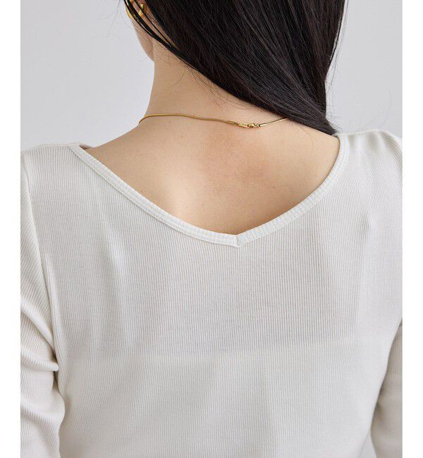 SALON adam et rope'「ハイウェットテレコ2WAYネックT」|Tシャツ・カットソー|