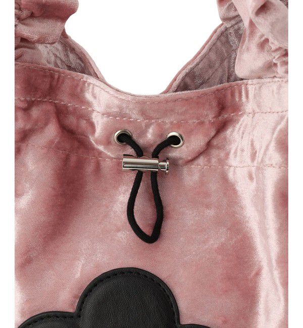 VIS「【MARY QUANT&times;VIS】フリルハンドルベロアトートバッグ」|トートバッグ|