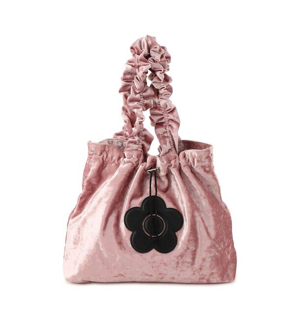 VIS「【MARY QUANT&times;VIS】フリルハンドルベロアトートバッグ」|トートバッグ|