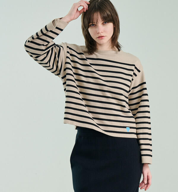 ORCIVAL「ORCIVAL | ラッセル ボートネック ワイドセーラーTシャツ WOMEN」|Tシャツ・カットソー|