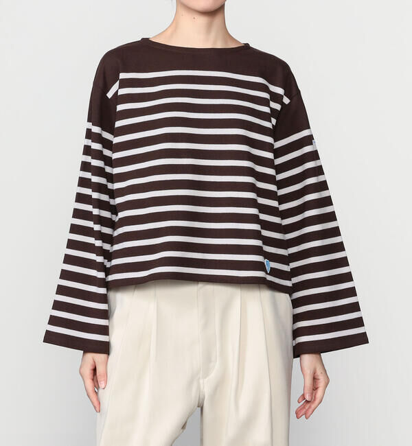 ORCIVAL「ORCIVAL | ラッセル ボートネック ワイドセーラーTシャツ WOMEN」|Tシャツ・カットソー|