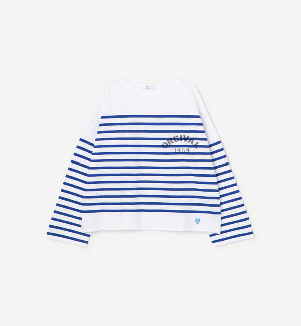 ORCIVAL「ORCIVAL | ラッセル プリント ボートネックワイドバスクTシャツ WOMEN」|Tシャツ・カットソー|