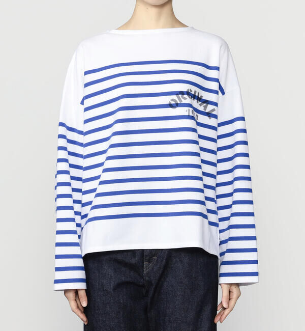 ORCIVAL「ORCIVAL | ラッセル プリント ボートネックワイドバスクTシャツ WOMEN」|Tシャツ・カットソー|