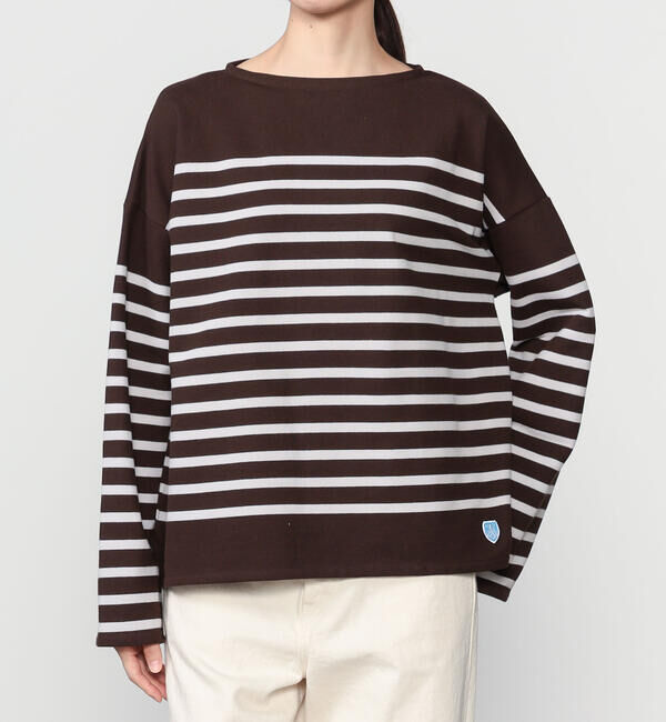 ORCIVAL「ORCIVAL | ラッセル ボートネック ワイドセーラーTシャツ WOMEN」|Tシャツ・カットソー|