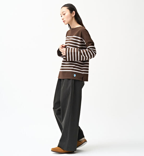 ORCIVAL「ORCIVAL | ラッセル ボートネック ワイドセーラーTシャツ WOMEN」|Tシャツ・カットソー|