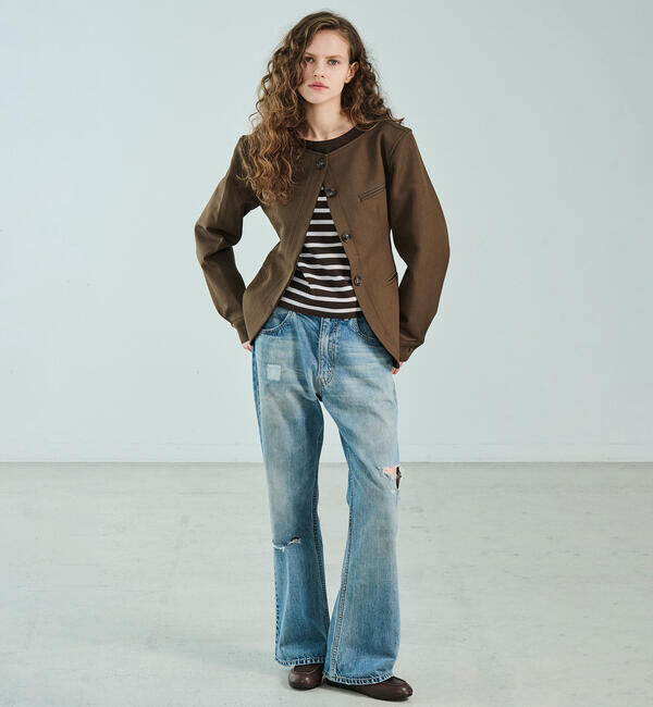 ORCIVAL「ORCIVAL | ラッセル ボートネック ワイドセーラーTシャツ WOMEN」|Tシャツ・カットソー|