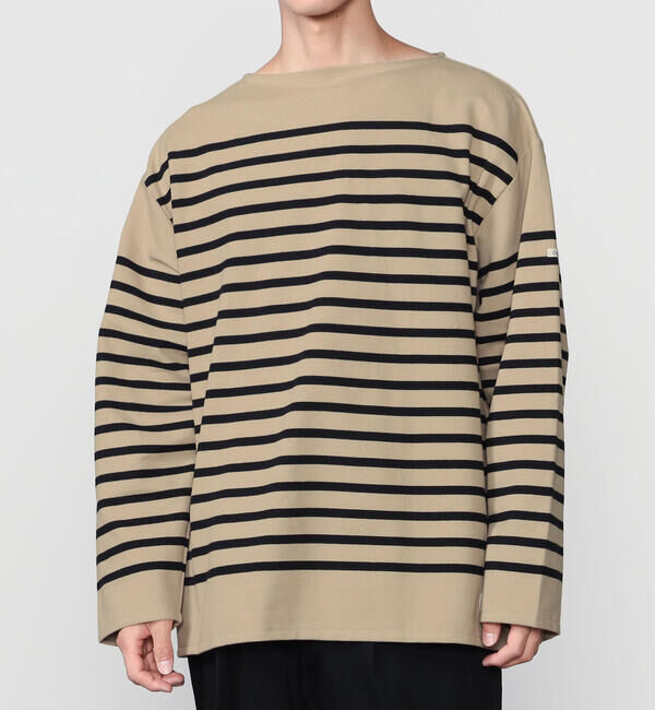 ORCIVAL「ORCIVAL | ラッセル ボートネック ワイドセーラーTシャツ MEN」|Tシャツ・カットソー|BEIGE系1