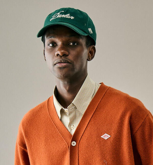 DANTON「DANTON |チノクロス 配色6パネルキャップ UNISEX」|キャップ・キャスケット|GREEN