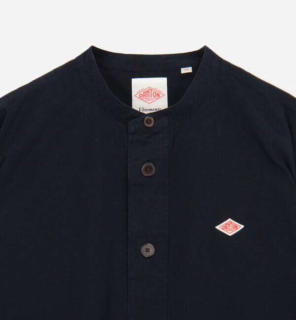 DANTON「DANTON | バンドカラー 長袖シャツ SOLID WOMEN」|シャツ・ブラウス|