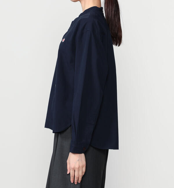 DANTON「DANTON | バンドカラー 長袖シャツ SOLID WOMEN」|シャツ・ブラウス|