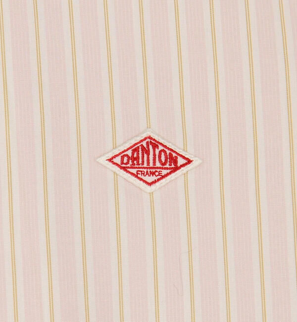 DANTON「DANTON | コットンポプリン 長袖バンドカラーシャツ STRIPE WOMEN」|シャツ・ブラウス|