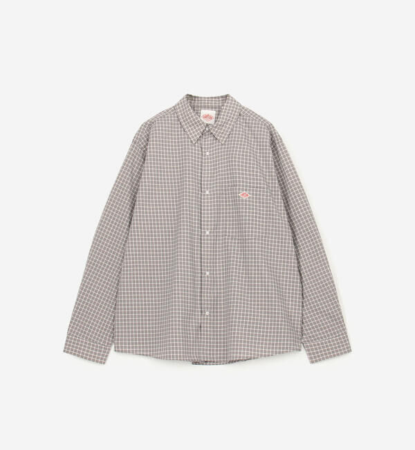 DANTON「DANTON | プランサーボタン 長袖シャツ PLAID WOMEN」|シャツ・ブラウス|