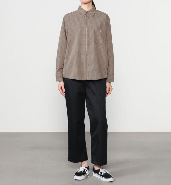 DANTON「DANTON | プランサーボタン 長袖シャツ PLAID WOMEN」|シャツ・ブラウス|
