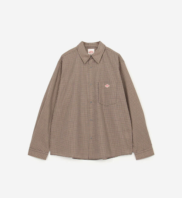 DANTON「DANTON | プランサーボタン 長袖シャツ PLAID WOMEN」|シャツ・ブラウス|