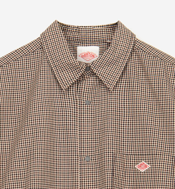 DANTON「DANTON | プランサーボタン 長袖シャツ PLAID WOMEN」|シャツ・ブラウス|