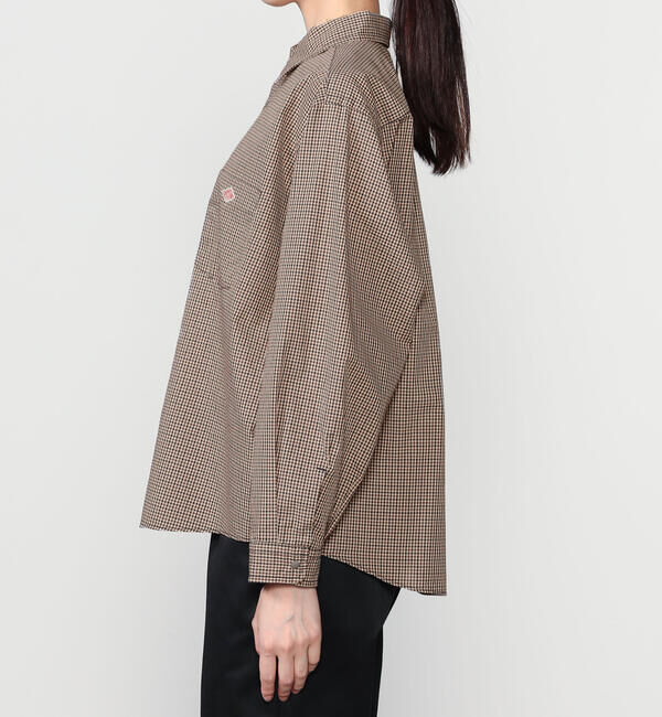 DANTON「DANTON | プランサーボタン 長袖シャツ PLAID WOMEN」|シャツ・ブラウス|