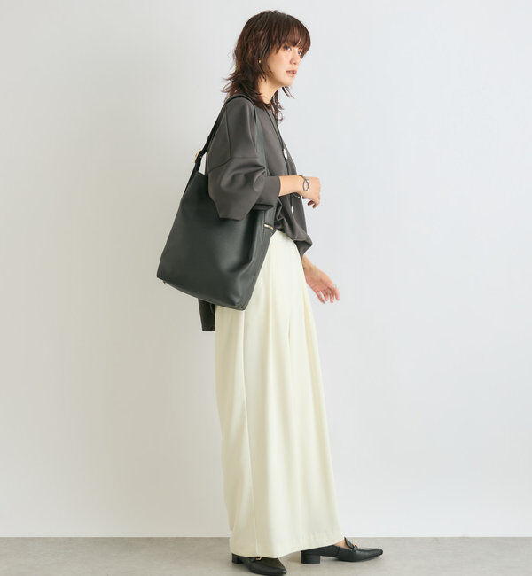 「【WEB限定TMサイズ登場/4サイズ展開】タックワイドスラックス」|チノ|