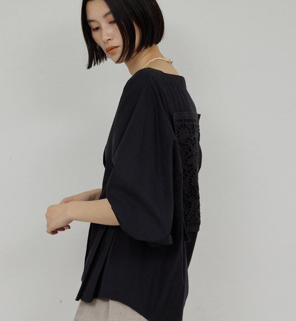  「【Dhritie】バックレースシャツ」|Tシャツ・カットソー|