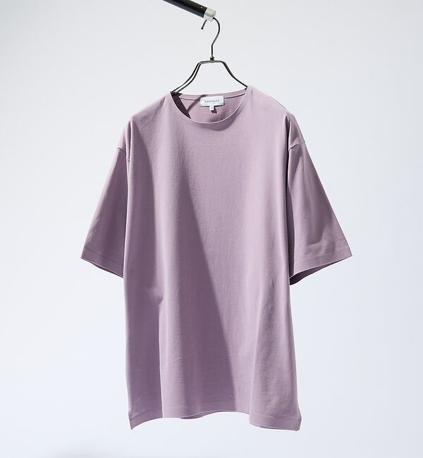 ABAHOUSE「圧着 シームレスTシャツ / リラックスフィット」|Tシャツ・カットソー|パープル
