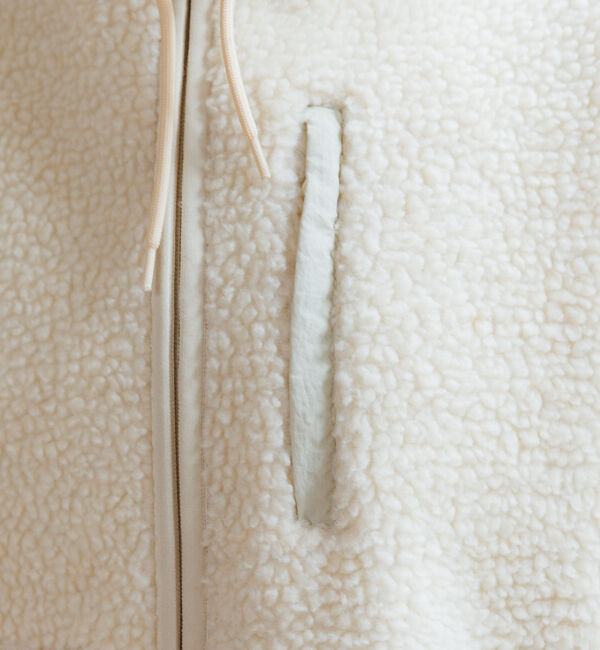 Rouge vif「【NANGA / ナンガ】BOA FLEECE ZIP HOODIE / ボアフ」|パーカー|