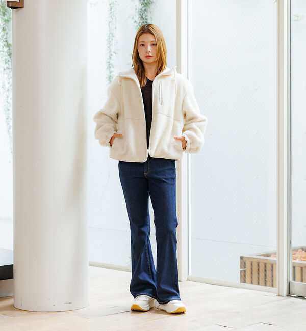 Rouge vif「【NANGA / ナンガ】BOA FLEECE ZIP HOODIE / ボアフ」|パーカー|