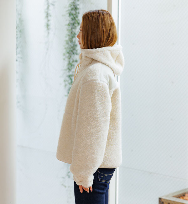 Rouge vif「【NANGA / ナンガ】BOA FLEECE ZIP HOODIE / ボアフ」|パーカー|