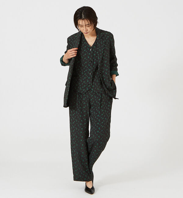qualite「《セットアップ対応》リーフパターンジャガードパンツ」|その他|
