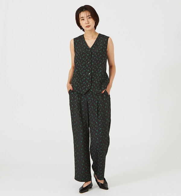 qualite「《セットアップ対応》リーフパターンジャガードパンツ」|その他|