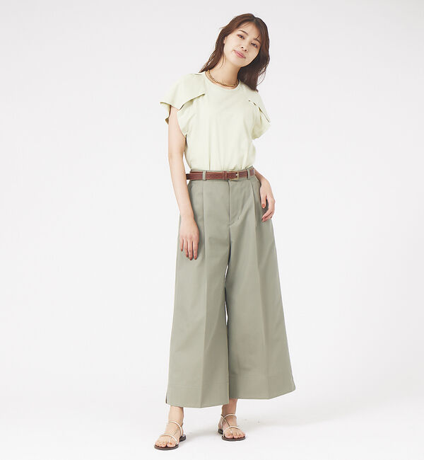 qualite「クロップド撥水ツィルパンツ」|その他|