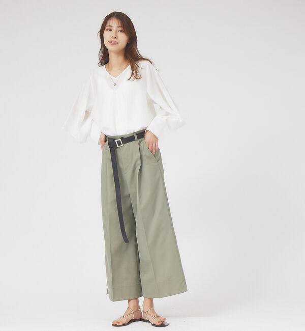 qualite「クロップド撥水ツィルパンツ」|その他|
