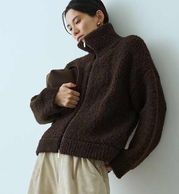 qualite「ループヤーンニットブルゾン【予約】」|ブルゾン・スタジャン|