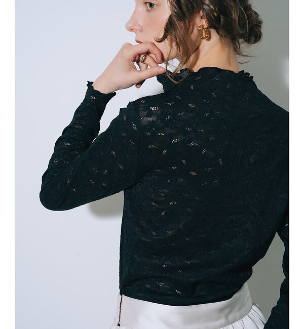 SELFIST「レースハイネックカットソー【予約】」|Tシャツ・カットソー|