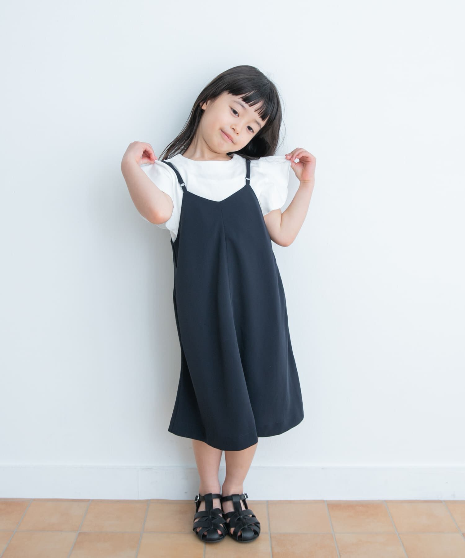 URBAN RESEARCH DOORS「エステルツイルキャミワンピース(KIDS)」|ワンピース|