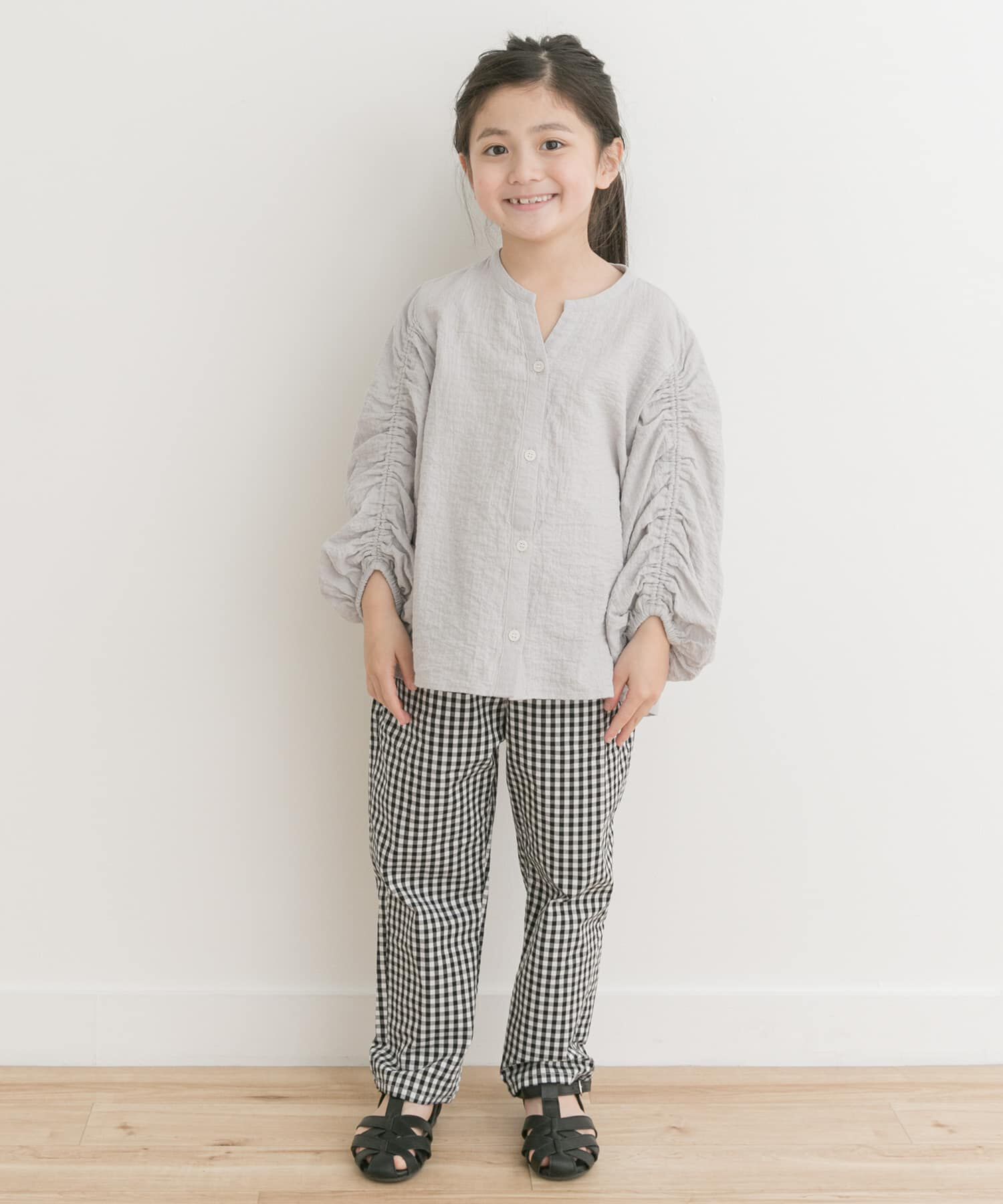 URBAN RESEARCH DOORS「『親子リンク』ギャザースリーブブラウス(KIDS)」|その他|