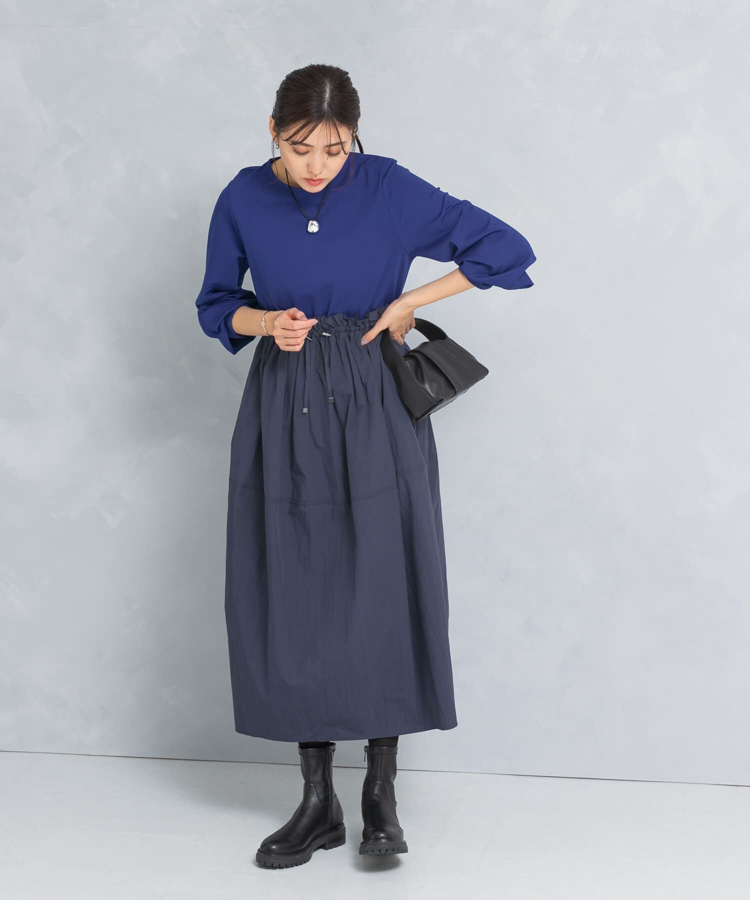 URBAN RESEARCH ROSSO「ドッキングウエストドロストワンピース」|ワンピース|
