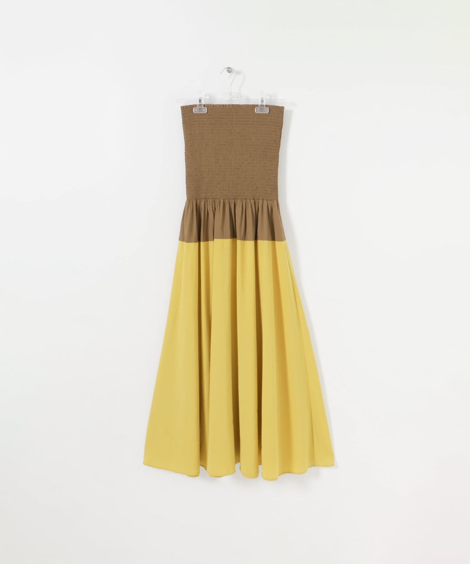 LAATO「SHIRRING FLARE SKIRT」|スカート|キャメル