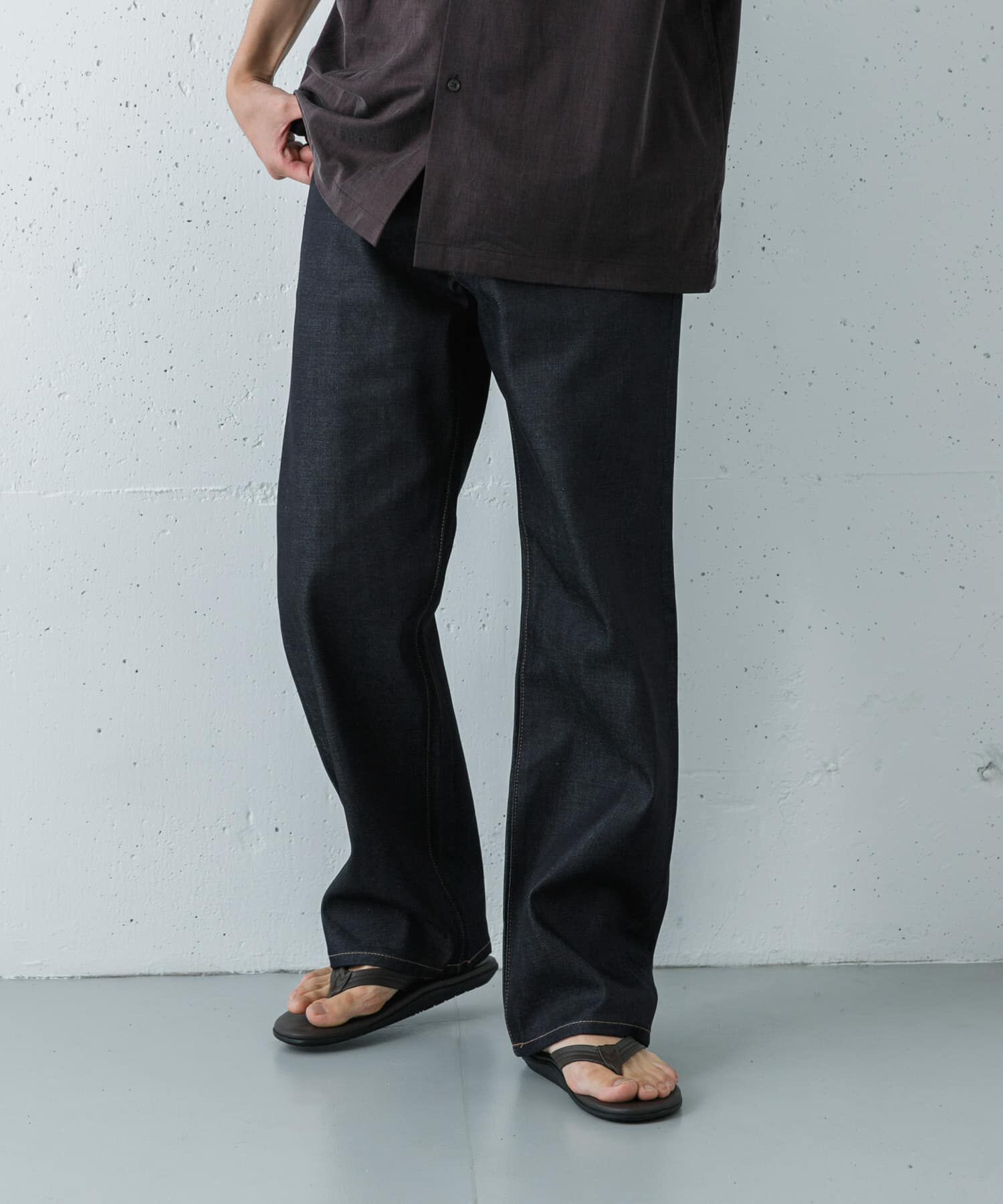 URBAN RESEARCH「SHIOTA　スーピマDENIM PANTSワイド#BOB」|デニム|