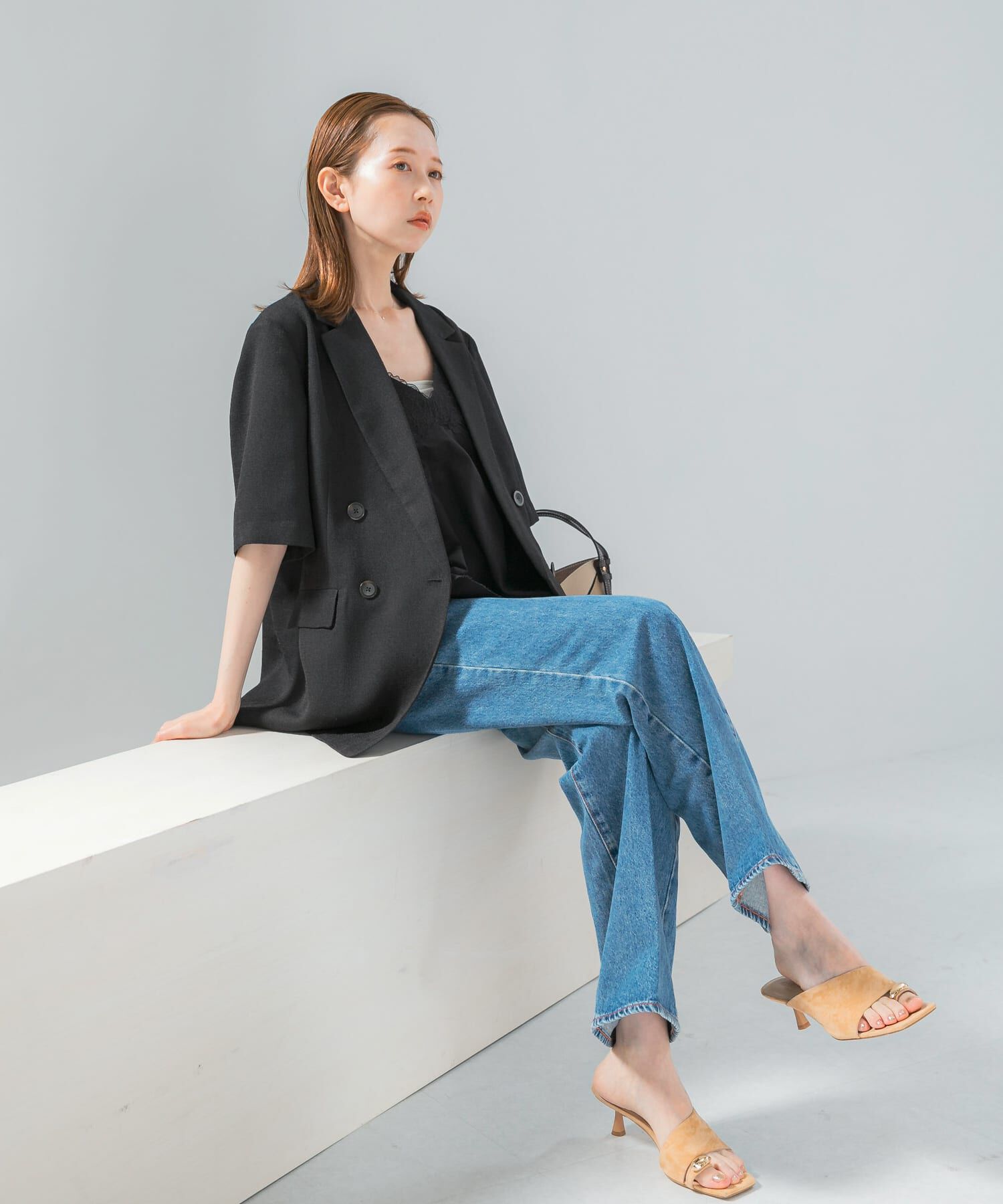 URBAN RESEARCH ROSSO「防シワ リネンライクハーフスリーブジャケット」|その他|